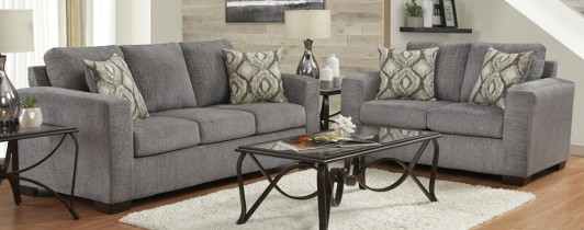 Graytone Slate Sofa & Loveseat